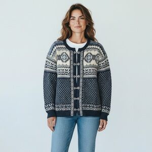 Woolrich by John Rick wool sweater metal clasps made in Hong Kong women’s M